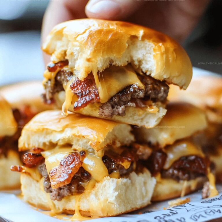 Bacon Cheeseburger Hawaiian Sweet Roll Sliders Recipe