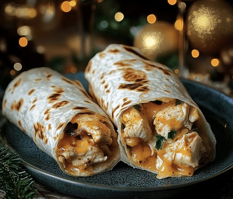 Savory Garlic Chicken Wraps Recipe