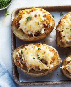 French Onion Stuffed Potatoes Recipe