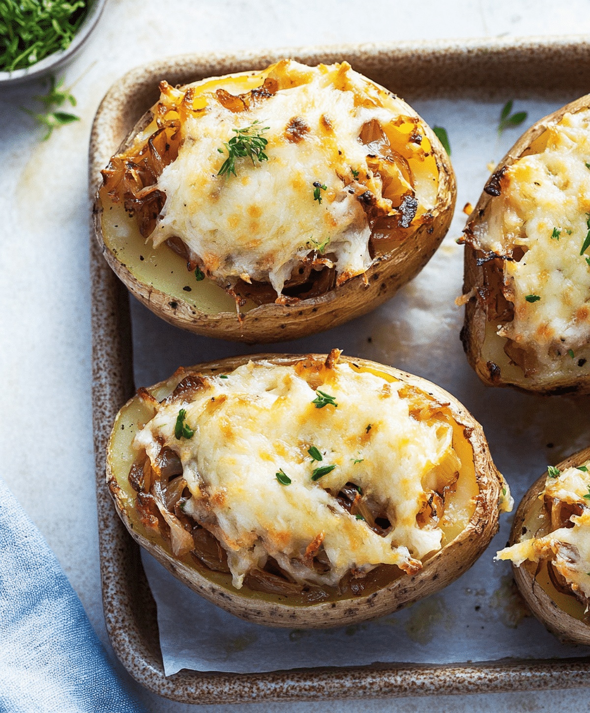 French Onion Stuffed Potatoes Recipe