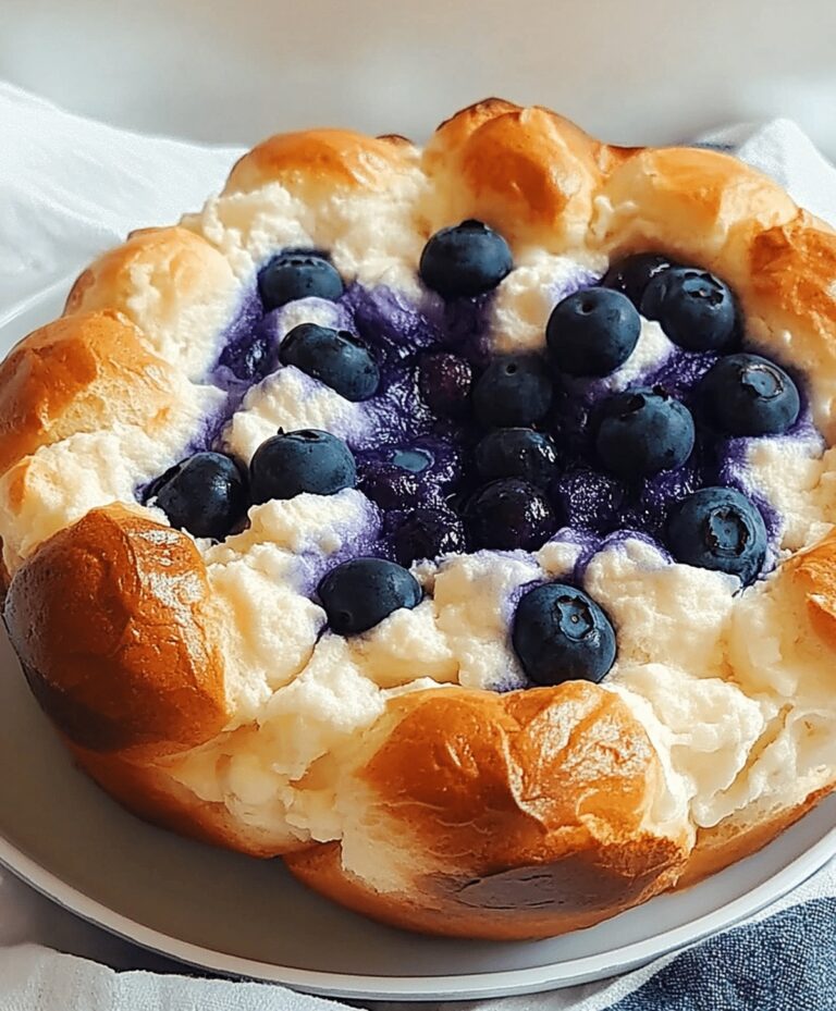 Blueberry Fluffy Cottage Cheese Cloud Bread Recipe