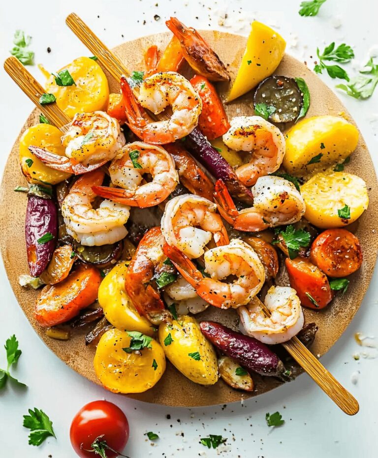 Garlic Butter Shrimp And Vegetables Recipe