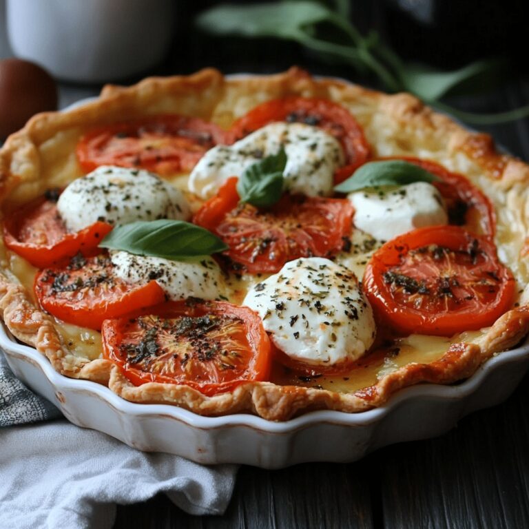 Straightforward Italian Cheese and Tomato Pie Recipe