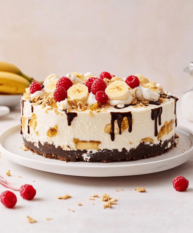 No-Bake Banana Split Cheesecake Recipe