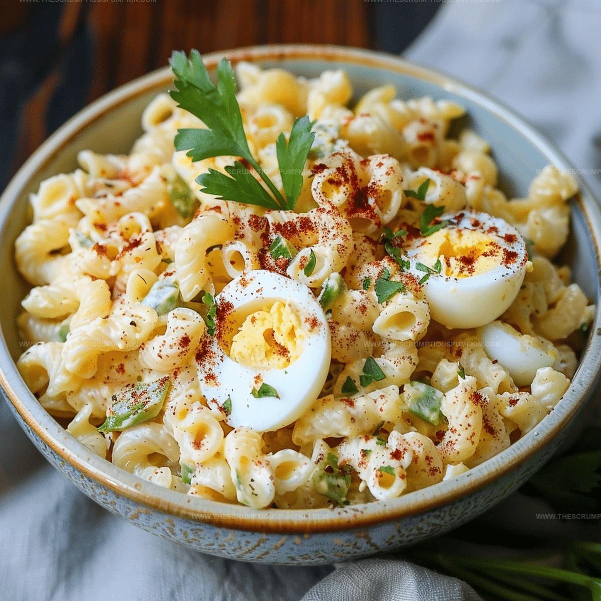 Tart Deviled Egg Pasta Salad Recipe