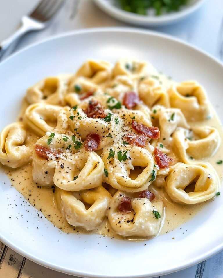 Cream-Drenched Tortellini Carbonara Recipe