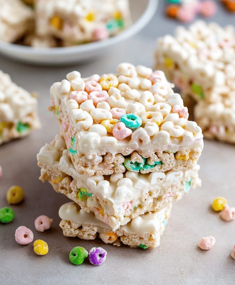 White Chocolate Lucky Charms Treats Recipe