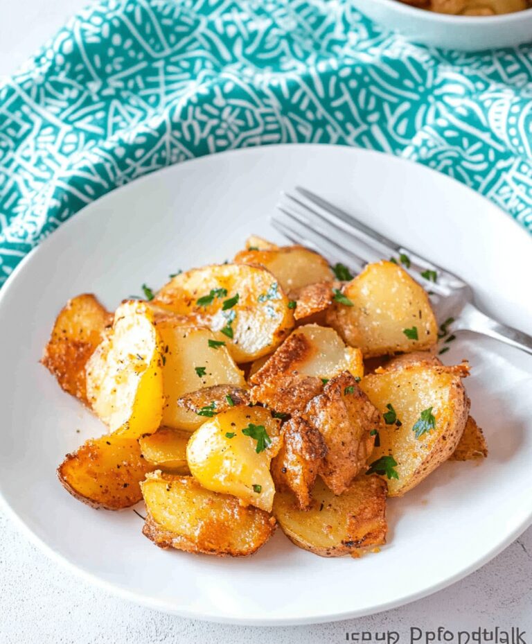 Oven Fried Potatoes & Onions Recipe