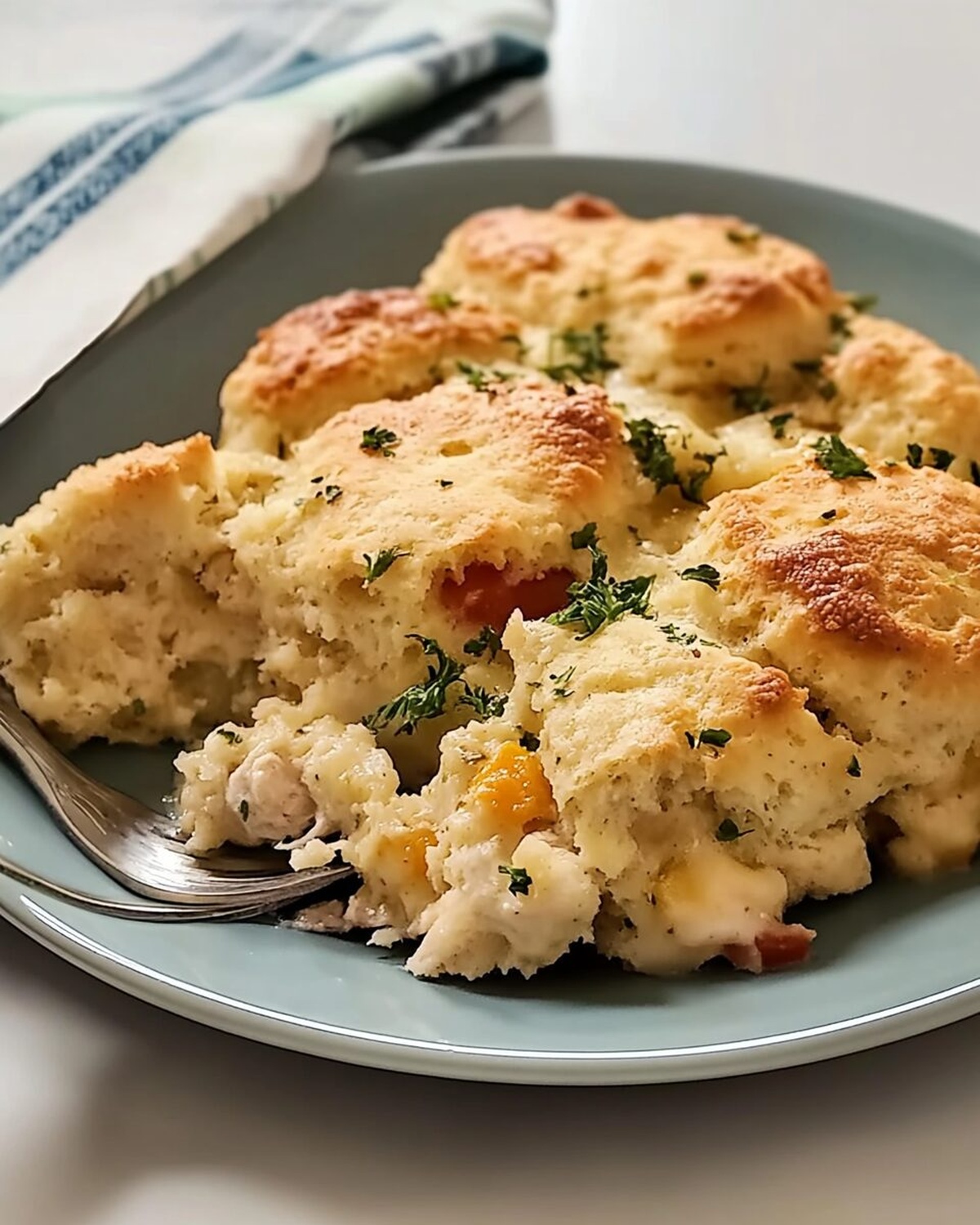 Cheddar Bay Biscuit Chicken Cobbler Recipe