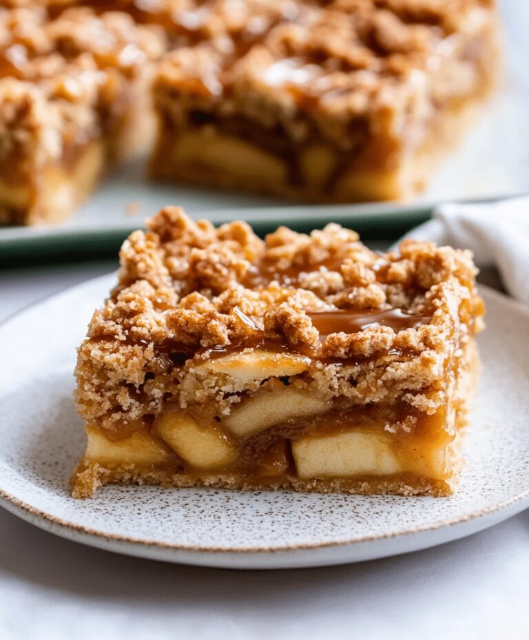 Salted Caramel Apple Pie Bars Recipe