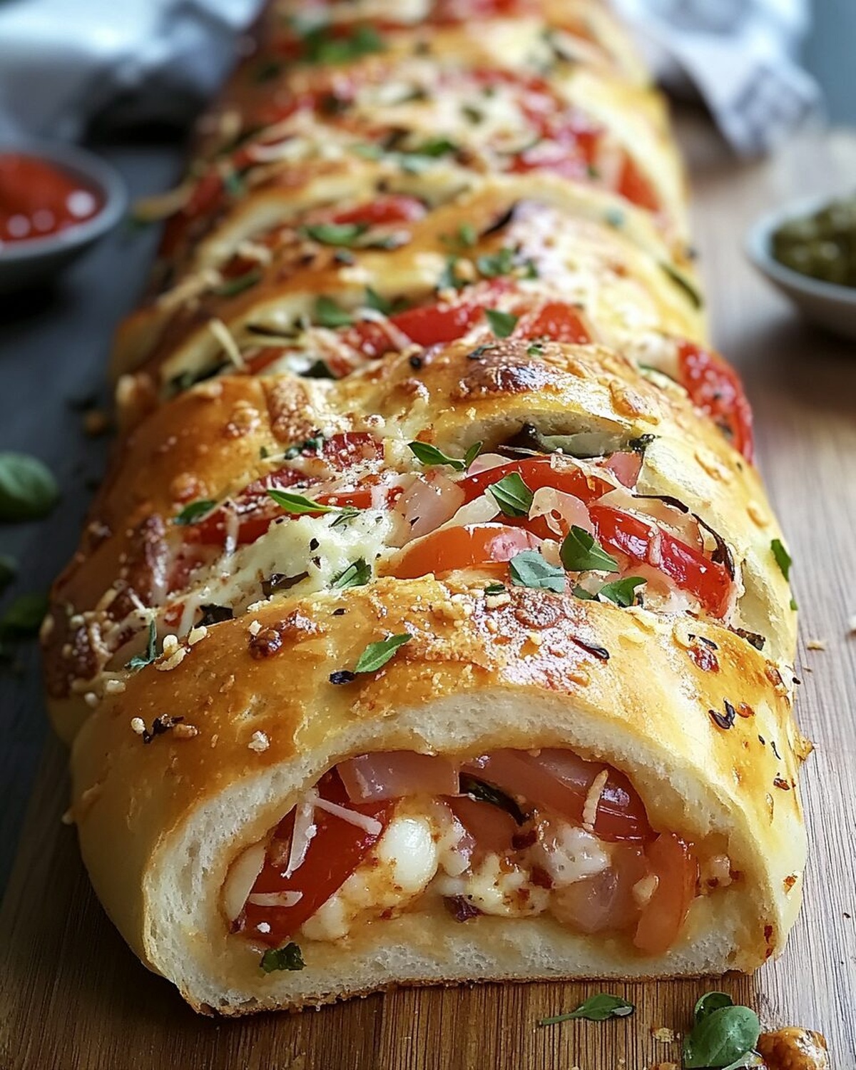 Flaky Italian Stromboli with Savory Fillings Recipe
