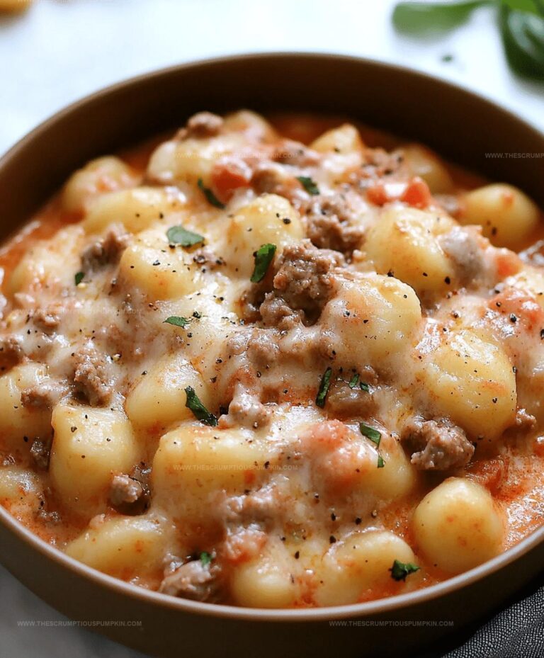 Ground Beef Gnocchi Recipe