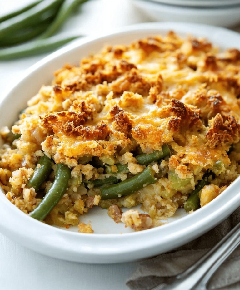 Green Bean Stuffing Casserole Recipe