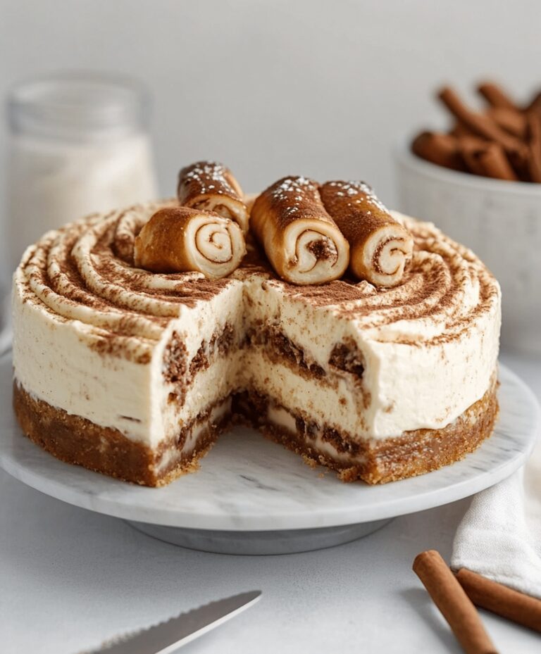 Extravagant Cinnamon Roll Honeybun Cheesecake Recipe