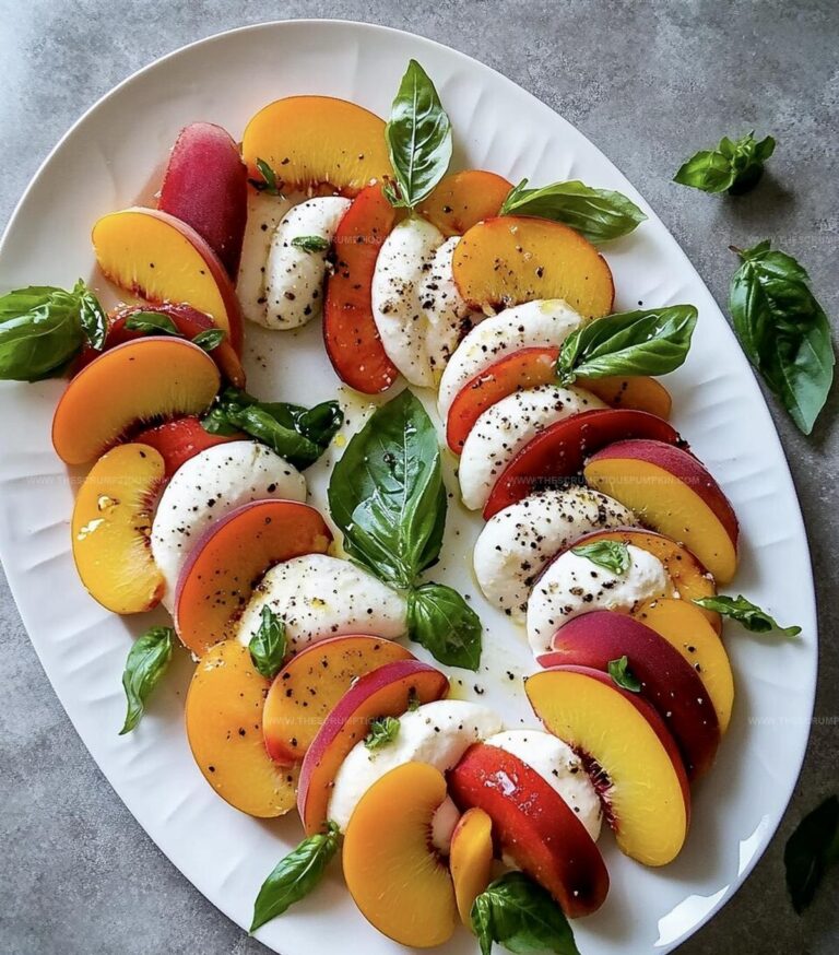 Peach Caprese Salad Recipe
