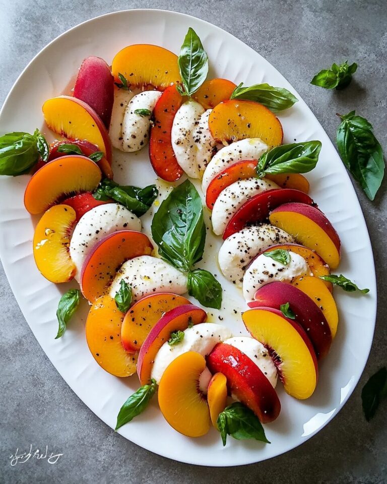 Peach Caprese Salad Recipe