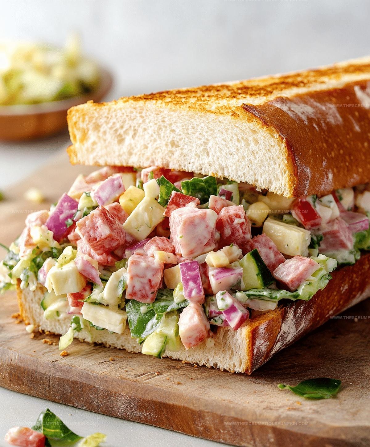 Italian Chopped Salad Sandwich Recipe