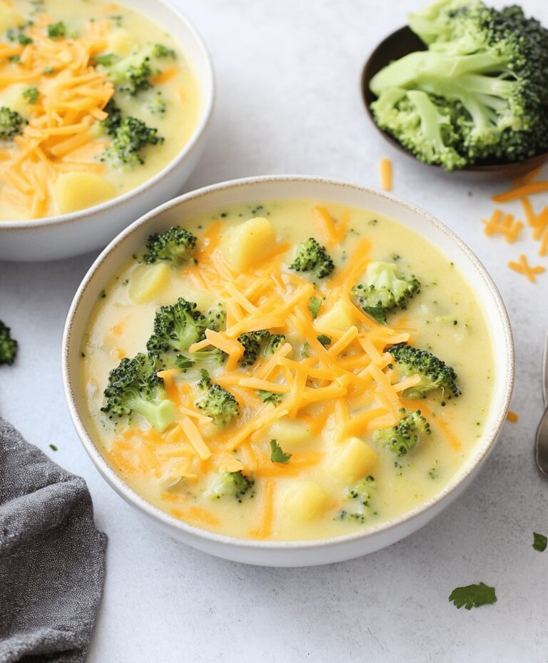 Cheddar Broccoli Potato Soup Recipe