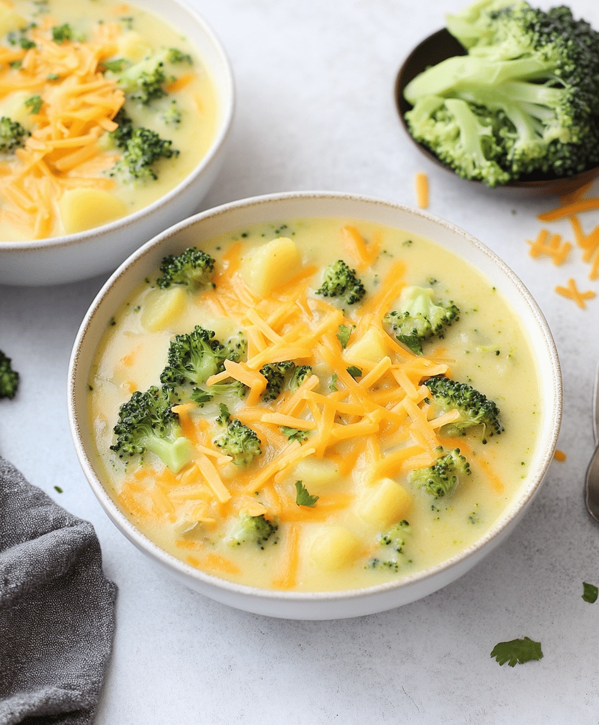 Cheddar Broccoli Potato Soup Recipe