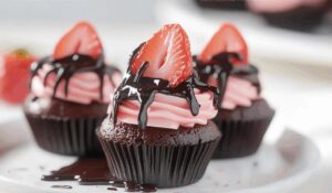 Chocolate Strawberry Cupcakes Recipe