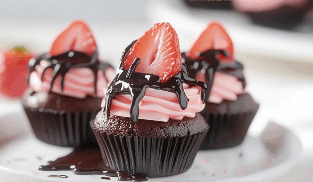 Chocolate Strawberry Cupcakes Recipe
