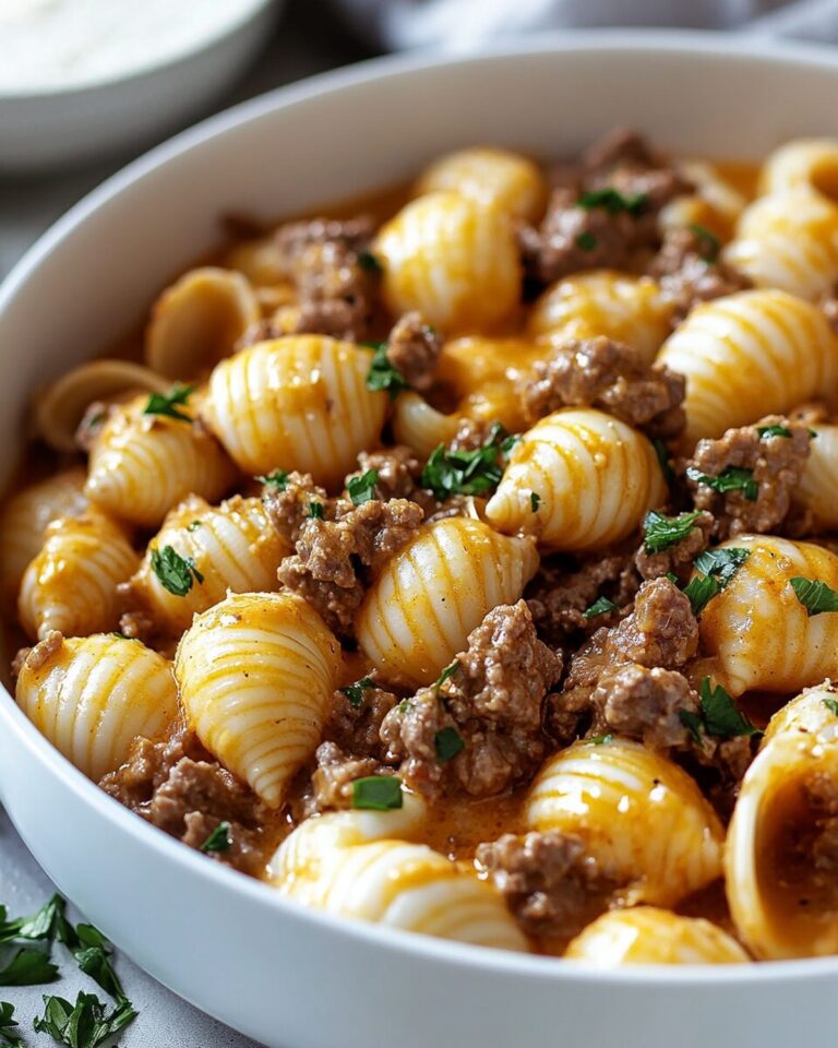 Double-Cream Beef and Shells Recipe