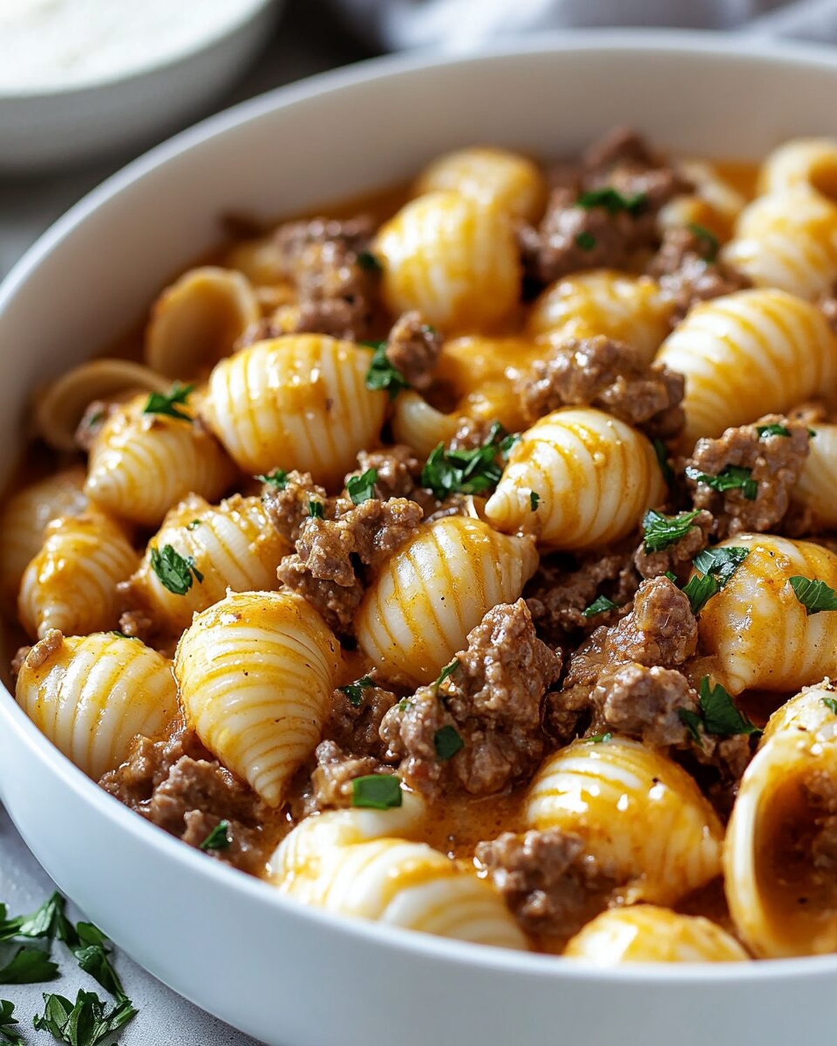 Double-Cream Beef and Shells Recipe