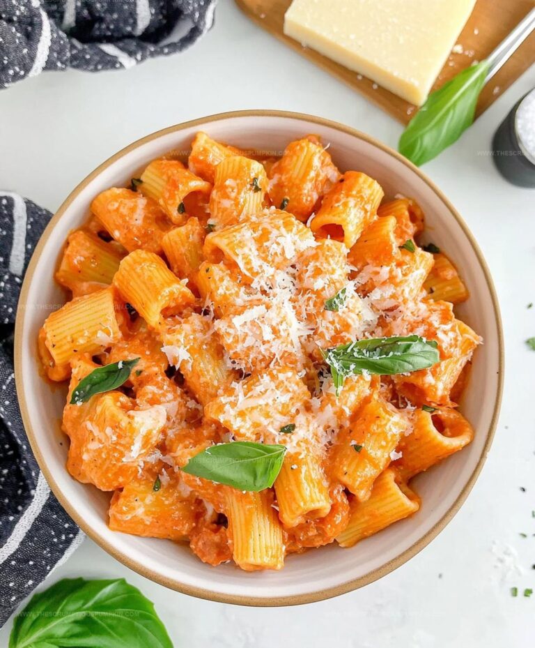 Creamy Tomato Rigatoni Pasta Recipe