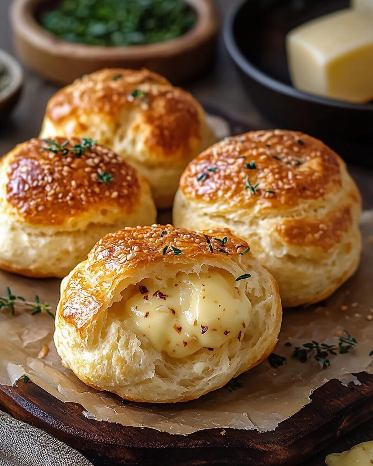 Pillsbury Biscuit Garlic Butter Cheese Bombs Recipe