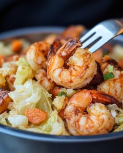 Southern Fried Cabbage with Shrimp Recipe