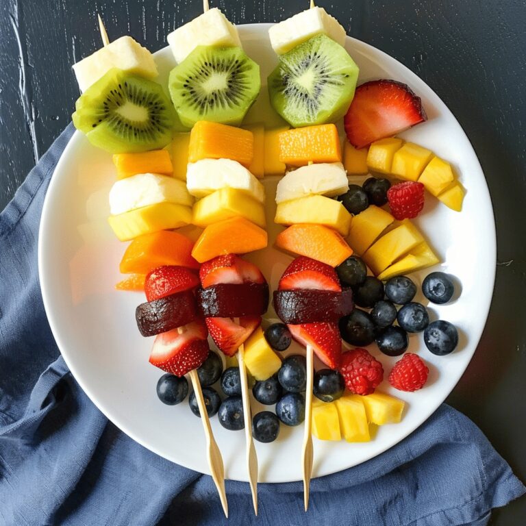 Rainbow Fruit Kabobs Recipe