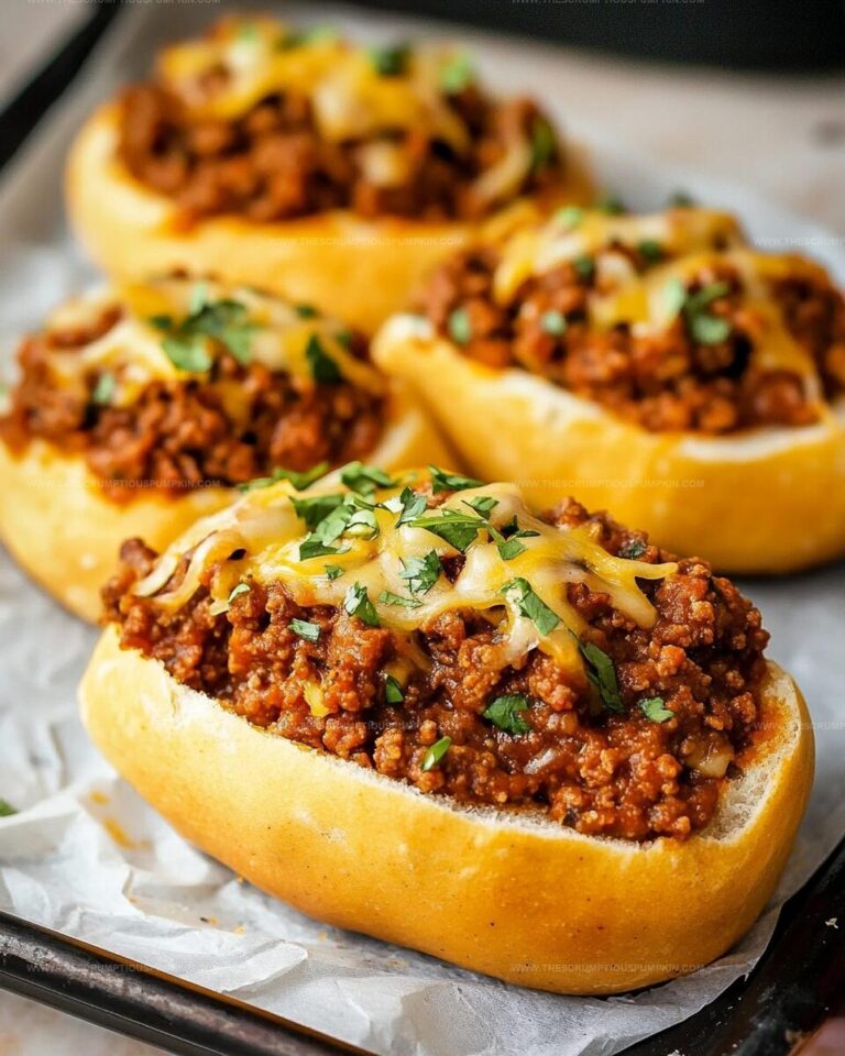 Crusty Garlic Bread Sloppy Joes Recipe