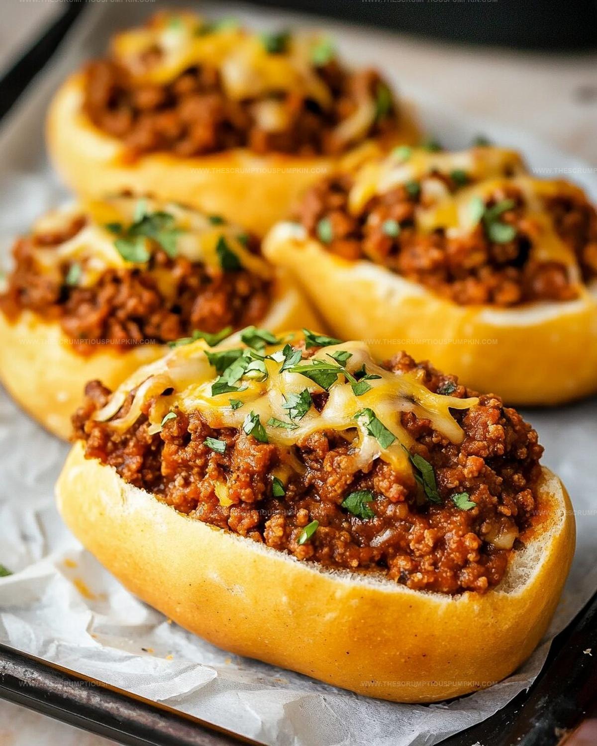 Crusty Garlic Bread Sloppy Joes Recipe