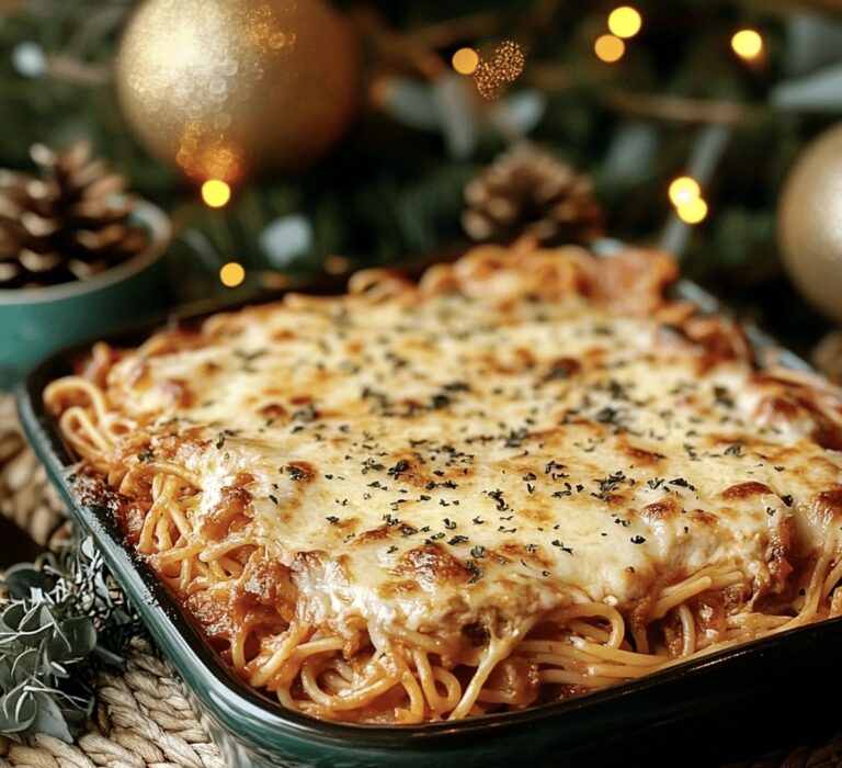 Baked Cream Cheese Spaghetti Casserole Recipe