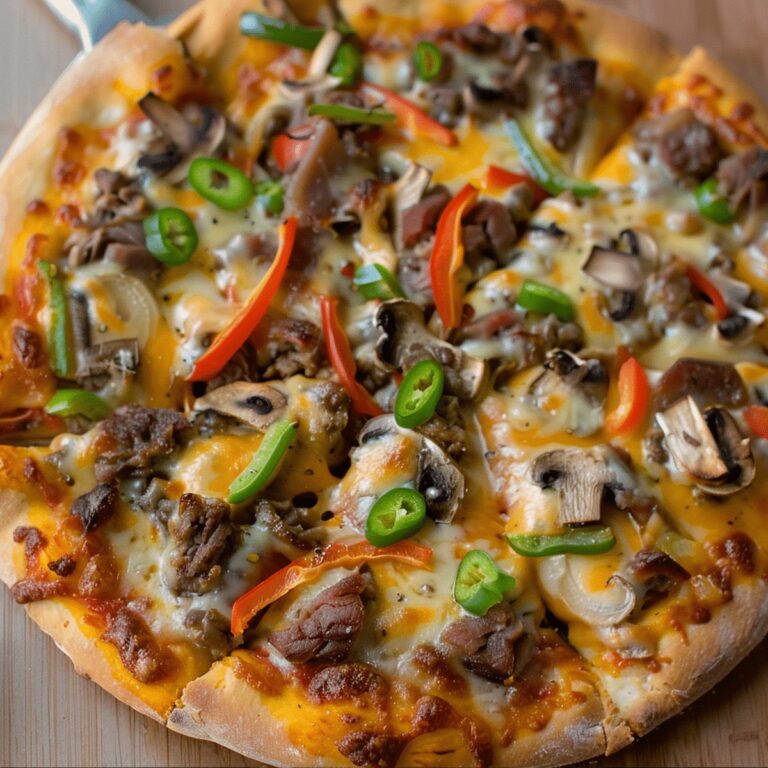 Philly Cheesesteak Pizza Recipe