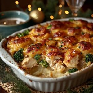 Homestyle Baked Potato Chicken And Broccoli Casserole Recipe