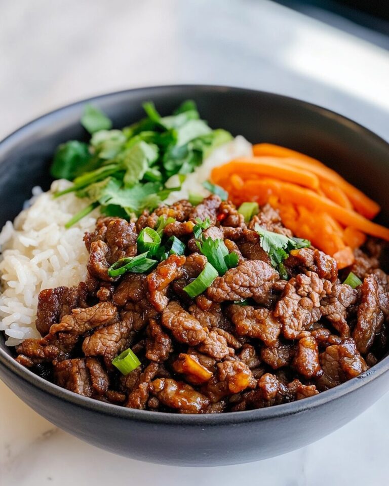 Crispy Beef Rice Bowl Recipe