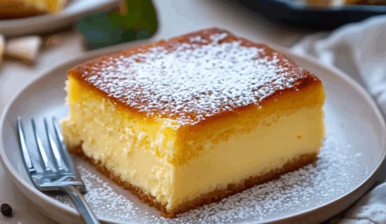 Vanilla Magic Custard Cake Recipe