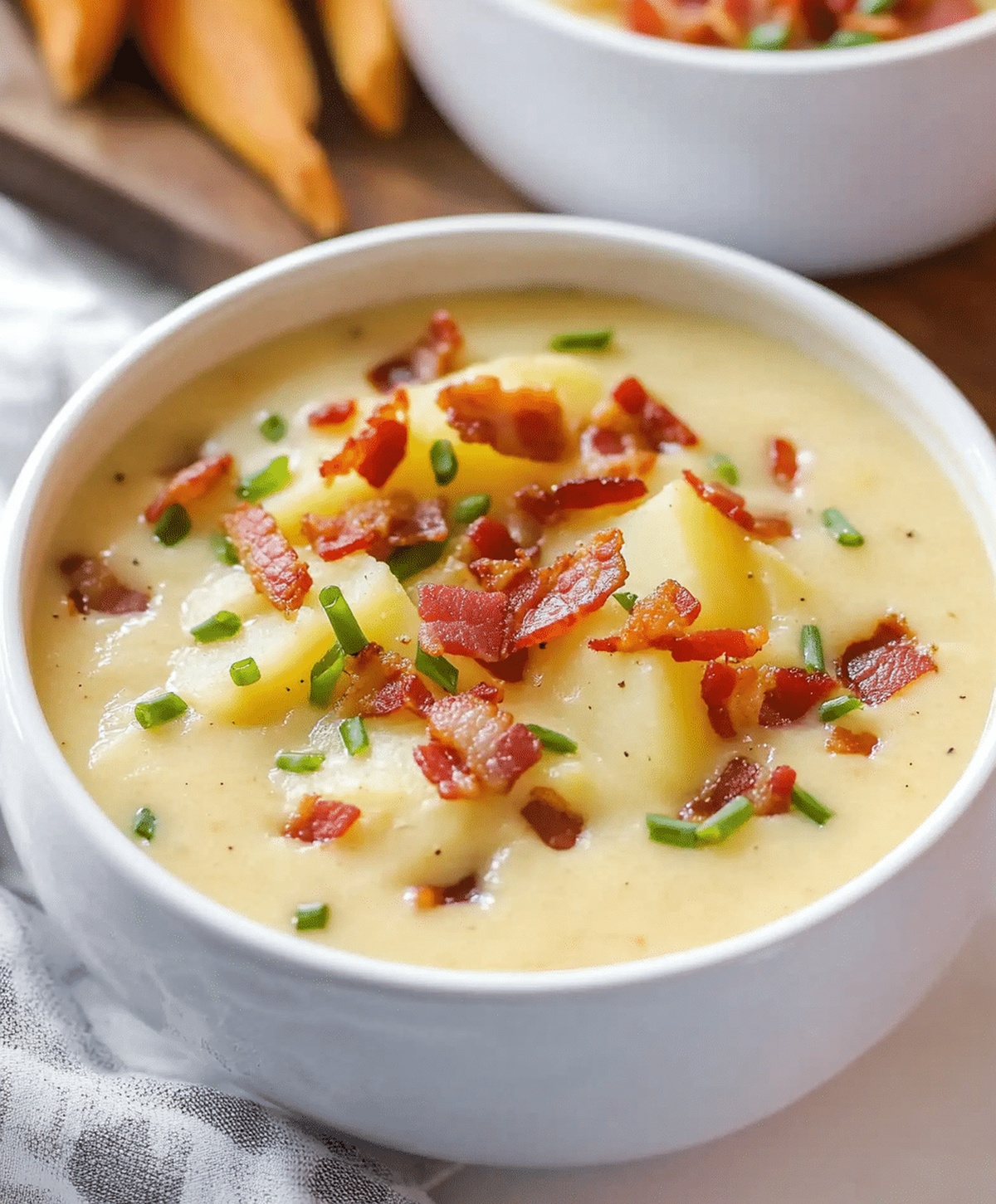 Creamy Potato Soup With Bacon Recipe
