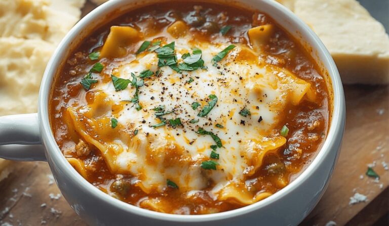 Belly-Filling Lasagna Soup Recipe