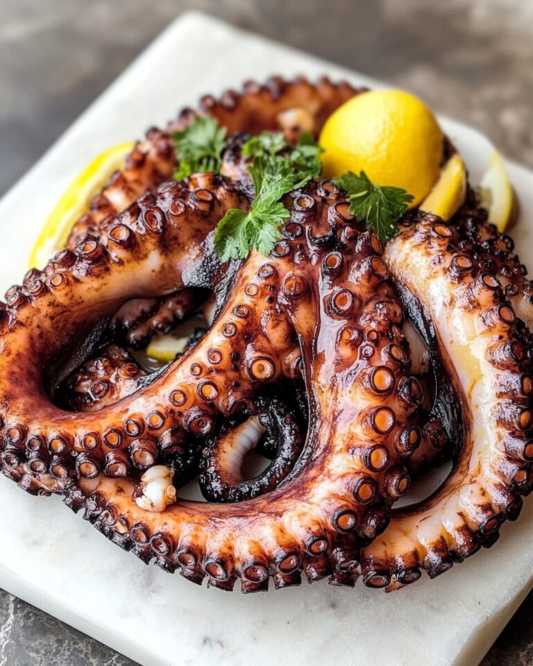 Smoky Charred Octopus with Mediterranean Spices Recipe
