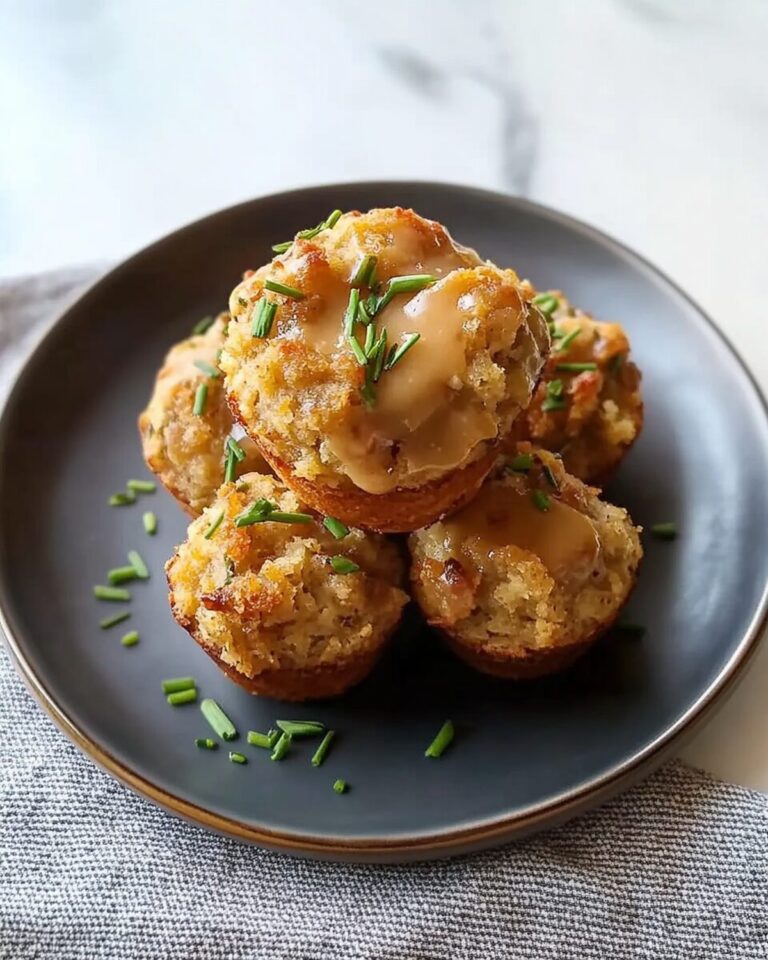 Gravy-Stuffed Stuffing Muffins Recipe