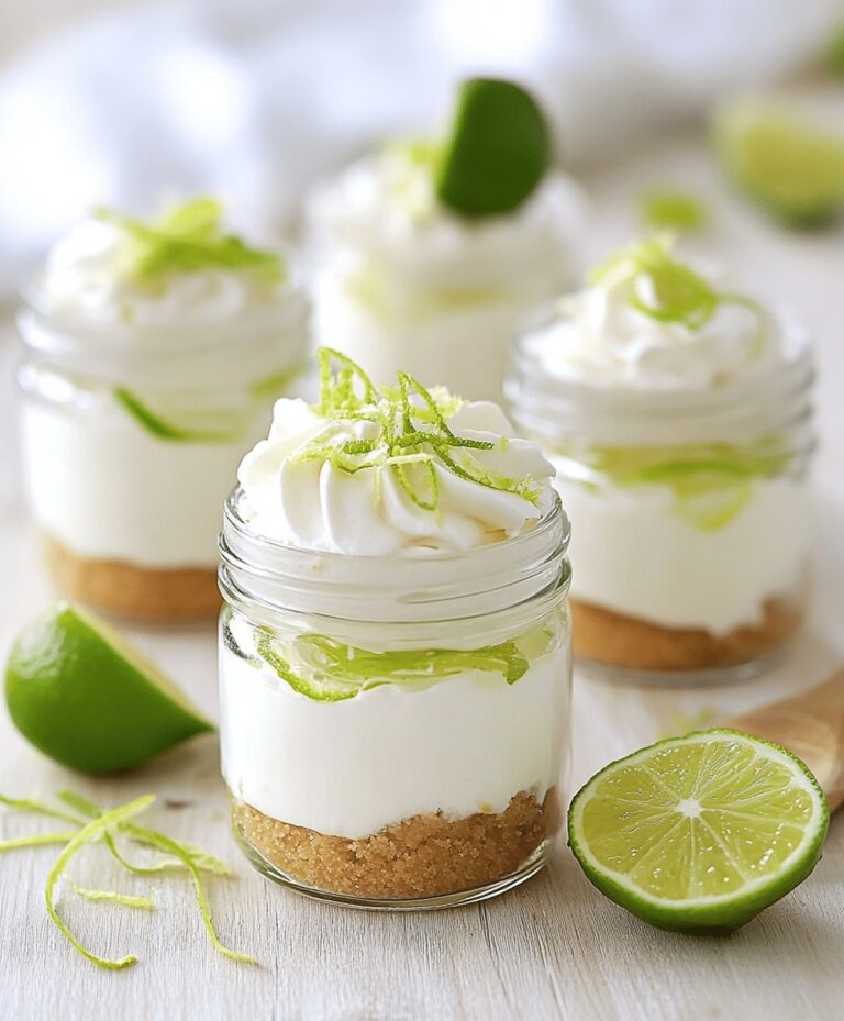 No-bake Key Lime Cheesecake Jars Recipe