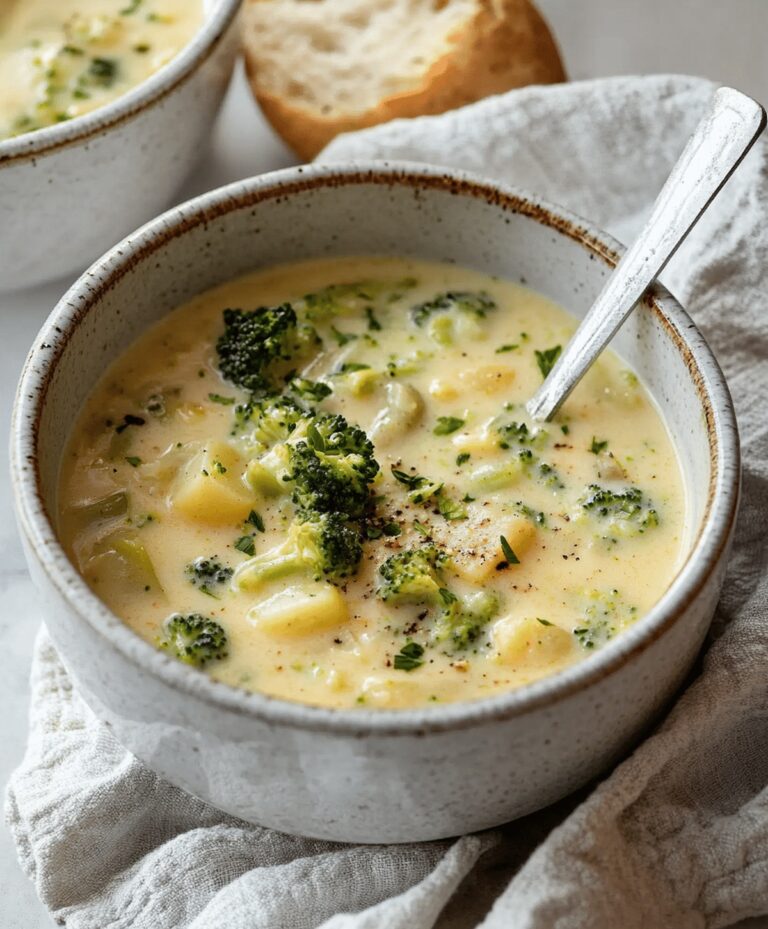Broccoli Potato Cheese Soup Recipe