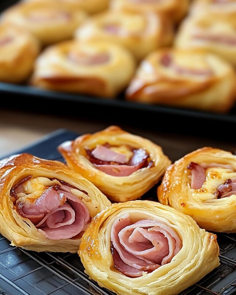 Ham and Cheese Puff Pastry Pinwheels Recipe