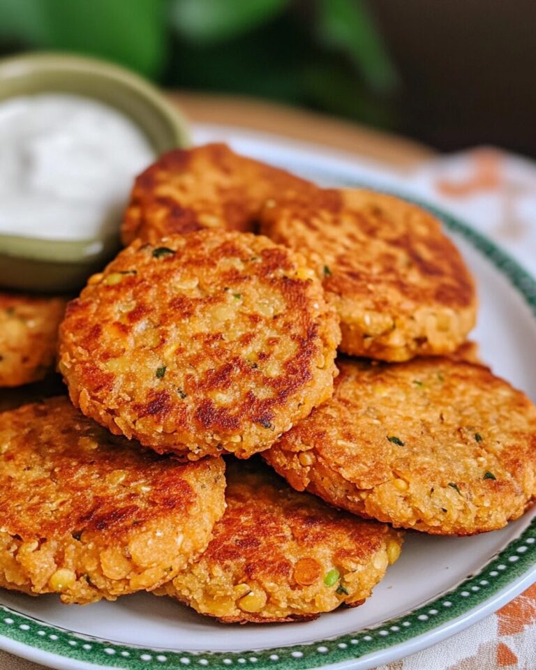 Golden Crunch Lentil Cakes Recipe