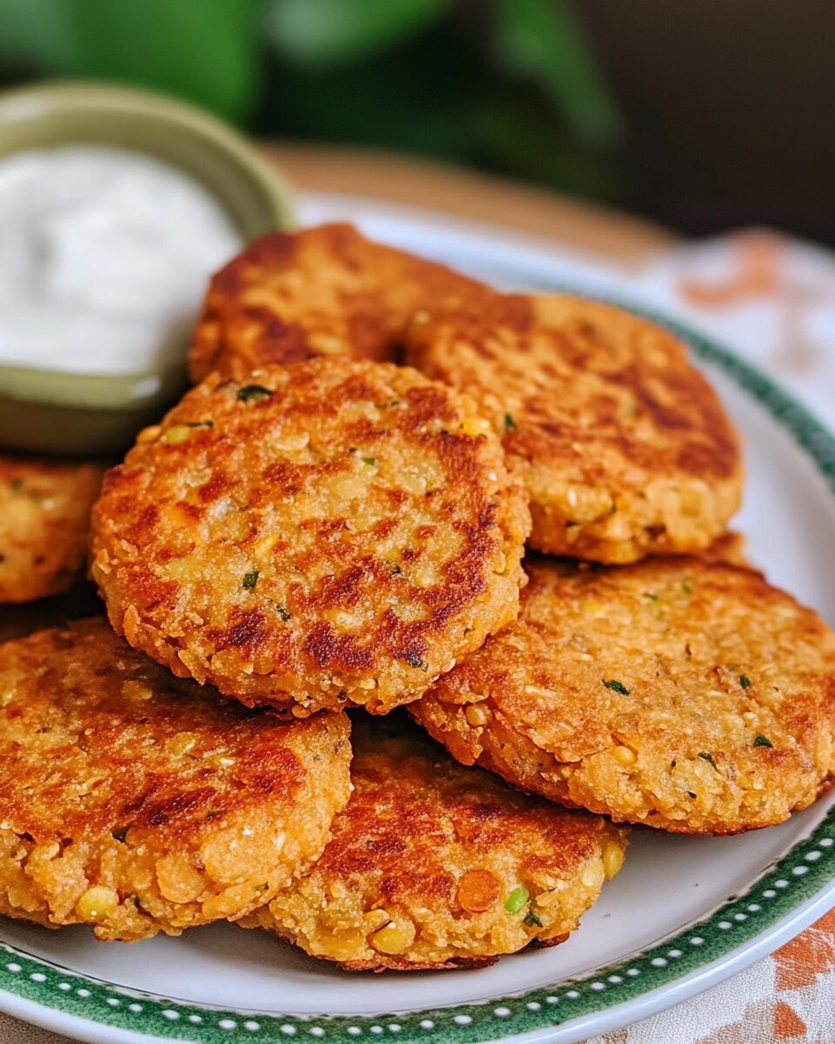 Golden Crunch Lentil Cakes Recipe