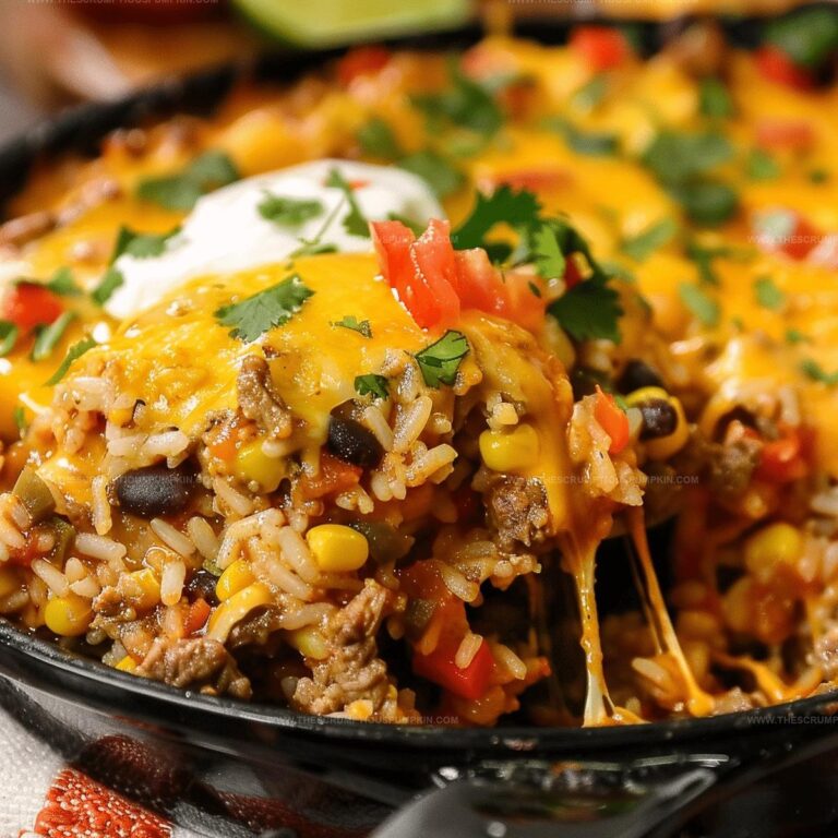 Flavor-rich Mexican Beef and Rice Casserole Recipe