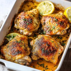 Crispy Baked Chicken Thighs Recipe