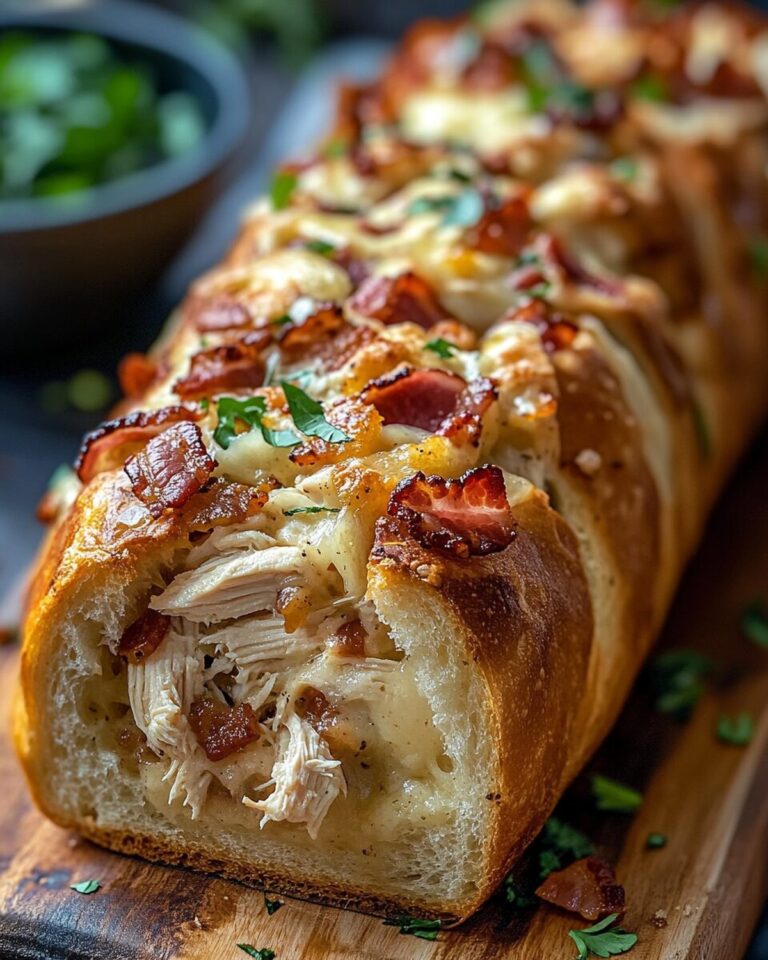 Loaded Chicken Bacon Ranch Stuffed Bread Recipe